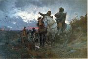 De sammensvorne rider fra Finderup efter mordet pa Erik Klipping Skt. Cacilienat 1286